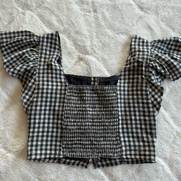 American Eagle Gingham Blouse - Picture 4 of 5